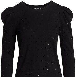 Generation Love, black sparkly top, XS